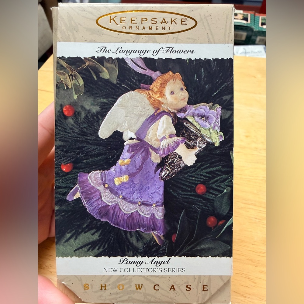 Pansy Language of Flowers 1st in Series 1996 Hallmark Ornament